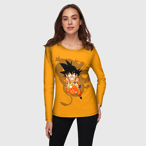 Женский лонгслив Kid Goku / 3D-принт – фото 3