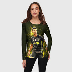 Лонгслив женский Cristiano Ronaldo Juventus, цвет: 3D-принт — фото 2