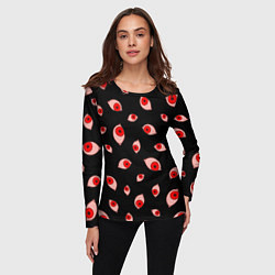 Лонгслив женский Взгляд тьмы, цвет: 3D-принт — фото 2
