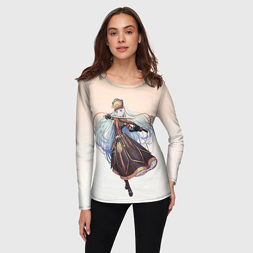 Женский лонгслив Танец Альтаира / 3D-принт – фото 3