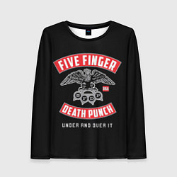 Лонгслив женский Five Finger Death Punch 5FDP, цвет: 3D-принт