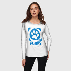 Лонгслив женский Furry, цвет: 3D-принт — фото 2