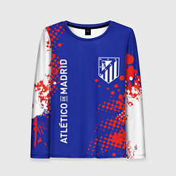 Лонгслив женский ATLETICO DE MADRID АТЛЕТИКО, цвет: 3D-принт