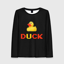 Лонгслив женский DUCK, цвет: 3D-принт