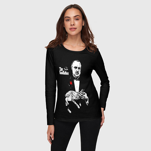 Женский лонгслив Крестный отец / 3D-принт – фото 3
