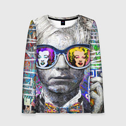 Лонгслив женский Andy Warhol Энди Уорхол, цвет: 3D-принт