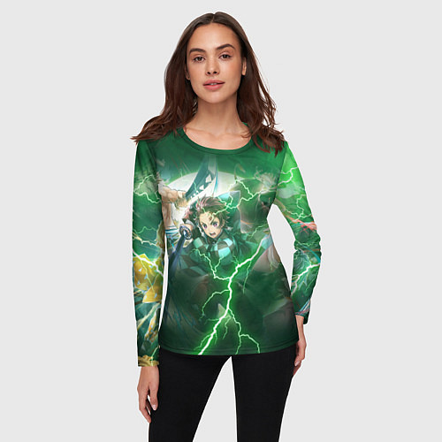 Женский лонгслив МОЯ ГЕРОЙСКАЯ АКАДЕМИЯ ПЕРСОНАЖИ Z / 3D-принт – фото 3