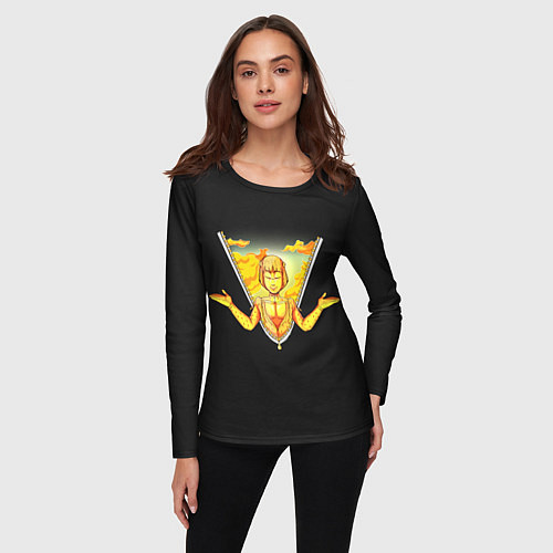 Женский лонгслив Прощай, Бруно JoJo / 3D-принт – фото 3