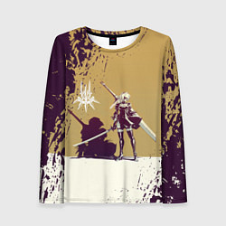 Лонгслив женский Yorha 2B Nier Automata Z, цвет: 3D-принт