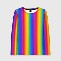 Лонгслив женский Color gradient, цвет: 3D-принт