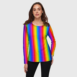 Лонгслив женский Color gradient, цвет: 3D-принт — фото 2