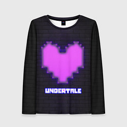 Лонгслив женский UNDERTALE PURPLE HEART, цвет: 3D-принт