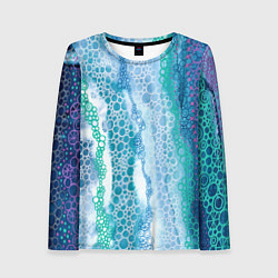 Лонгслив женский Водопад красочной пены, цвет: 3D-принт