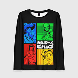 Лонгслив женский Ковбой Бибоп, цвет: 3D-принт