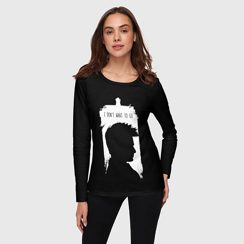 Женский лонгслив Я не хочу идти / 3D-принт – фото 3