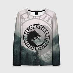 Лонгслив женский FENRIR РУНЫ RUNES Z, цвет: 3D-принт