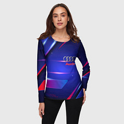 Лонгслив женский Ауди Audi синива, цвет: 3D-принт — фото 2