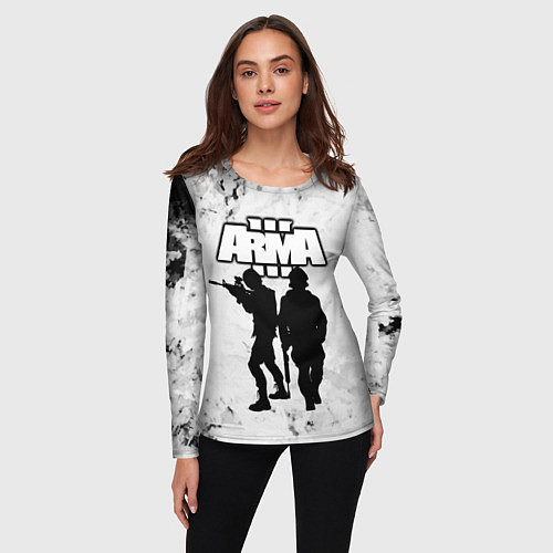 Женский лонгслив Arma Арма,Tactical Simulator / 3D-принт – фото 3