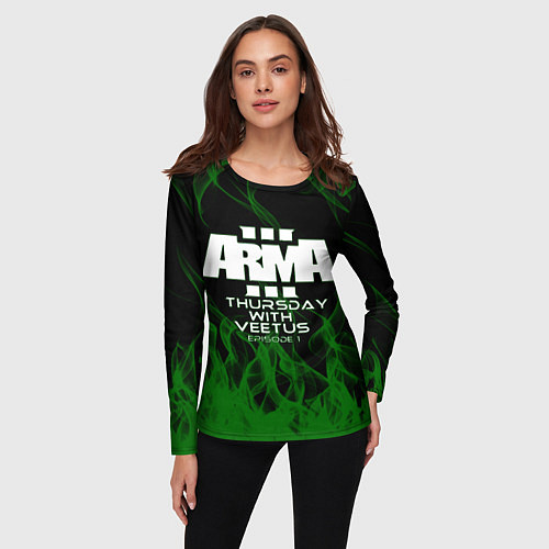 Женский лонгслив Arma / 3D-принт – фото 3