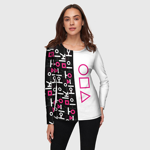 Женский лонгслив Игра в кальмара: Стражи / 3D-принт – фото 3