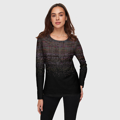 Женский лонгслив Going offline noise / 3D-принт – фото 3