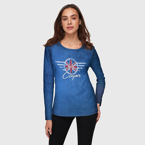 Женский лонгслив Логотип Mini / 3D-принт – фото 3