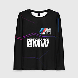 Лонгслив женский BMW фанат, цвет: 3D-принт