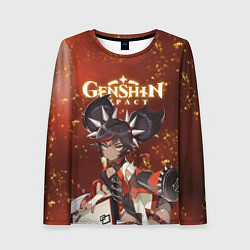 Лонгслив женский СИНЬ ЯНЬ XINYAN ПИРО, цвет: 3D-принт