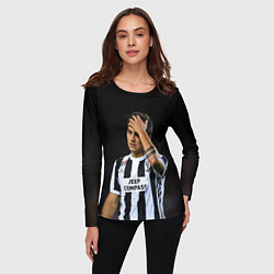 Лонгслив женский Пауло Дибала, Dybala, цвет: 3D-принт — фото 2
