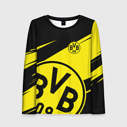 Лонгслив женский BORUSSIA BVB 09 LOGO, цвет: 3D-принт