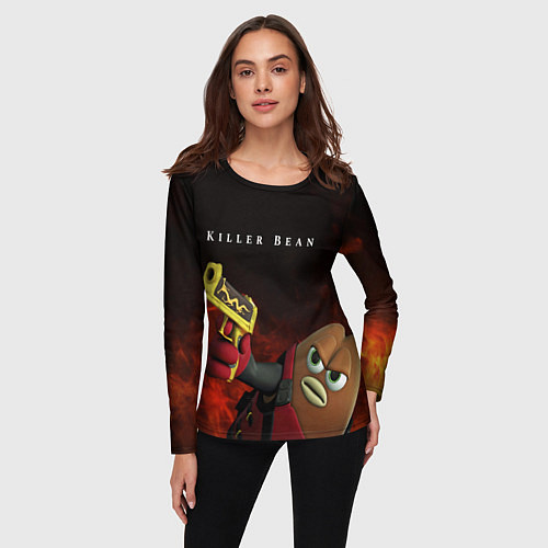 Женский лонгслив Убить Боба / 3D-принт – фото 3