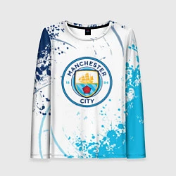 Лонгслив женский Manchester City - Футбольный клуб, цвет: 3D-принт