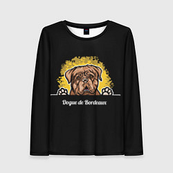 Женский лонгслив Бордоский Дог Dogue de bordeaux