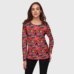 Лонгслив женский Миллионы лет назад, цвет: 3D-принт — фото 2