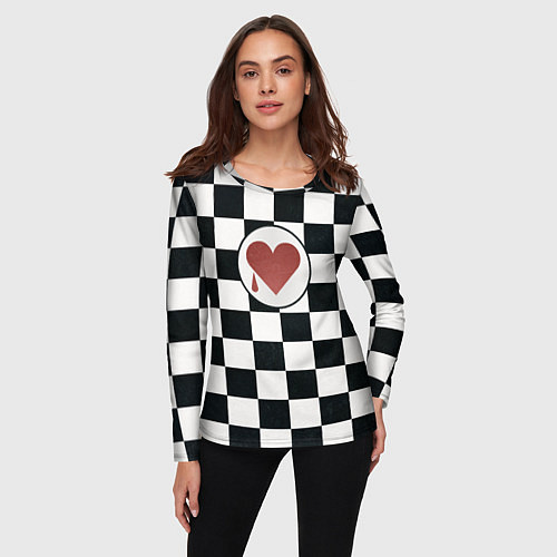 Женский лонгслив Плакальщики цвет ордена / 3D-принт – фото 3