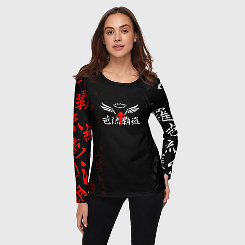 Женский лонгслив Токийские мстители Valhalla / 3D-принт – фото 3