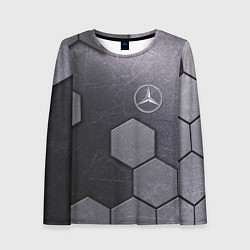 Лонгслив женский Mercedes-Benz vanguard pattern, цвет: 3D-принт