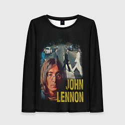 Лонгслив женский The Beatles John Lennon, цвет: 3D-принт