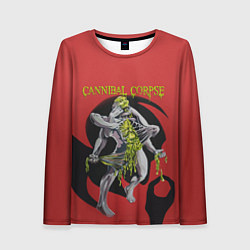 Женский лонгслив Horror Skull Cannibal Corpse