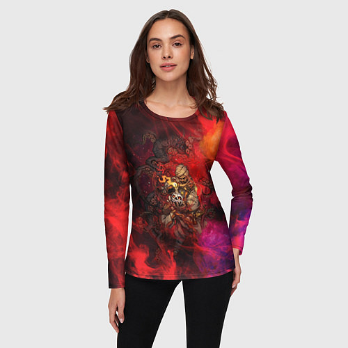 Женский лонгслив Darkest Dungeon Magic / 3D-принт – фото 3