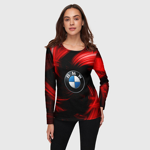 Женский лонгслив BMW RED BEAST / 3D-принт – фото 3