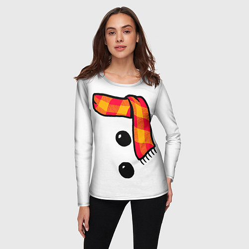 Женский лонгслив Snowman Outfit / 3D-принт – фото 3