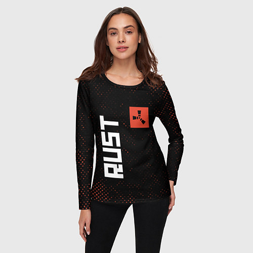 Женский лонгслив RUST - Гранж / 3D-принт – фото 3