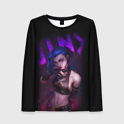 Лонгслив женский JINX ARCANE НАДПИСЬ LEAGUE OF LEGENDS, цвет: 3D-принт