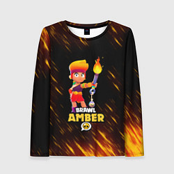 Лонгслив женский Brawl Stars - Amber, цвет: 3D-принт