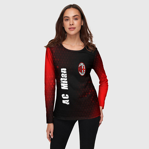 Женский лонгслив AC MILAN AC Milan Графика / 3D-принт – фото 3