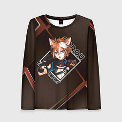 Лонгслив женский Горо Gorou, Genshin Impact, цвет: 3D-принт