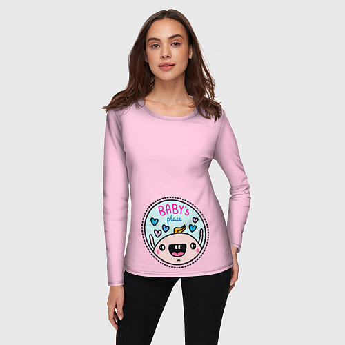 Женский лонгслив Babys place / 3D-принт – фото 3