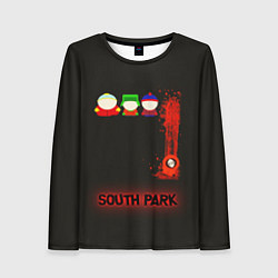 Лонгслив женский Южный парк главные персонажи South Park, цвет: 3D-принт