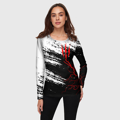 Женский лонгслив The Witcher - Когти / 3D-принт – фото 3